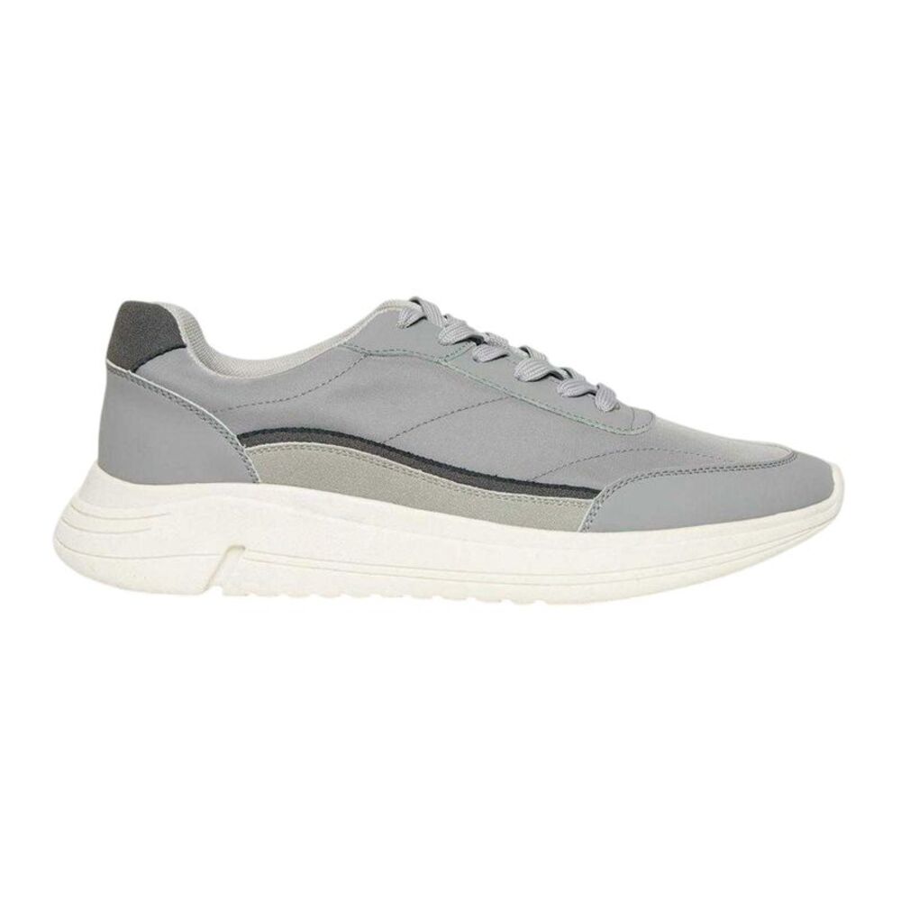 Threadbare Mens Ariba Textile Sneakers / Gray